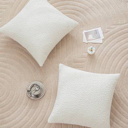 White Circle Yarn Pillowcases