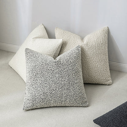Gray Circle Yarn Pillowcases